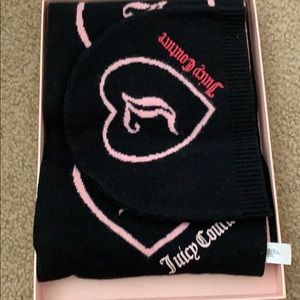 Juicy Couture hat and scarf set